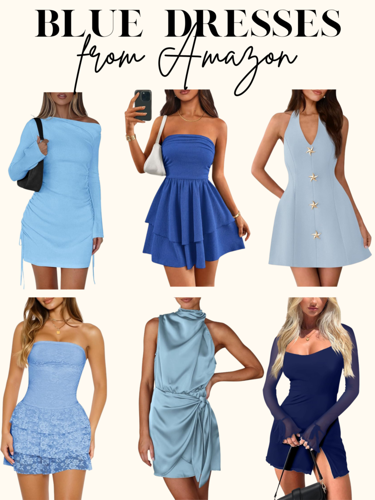 blue summer dresses