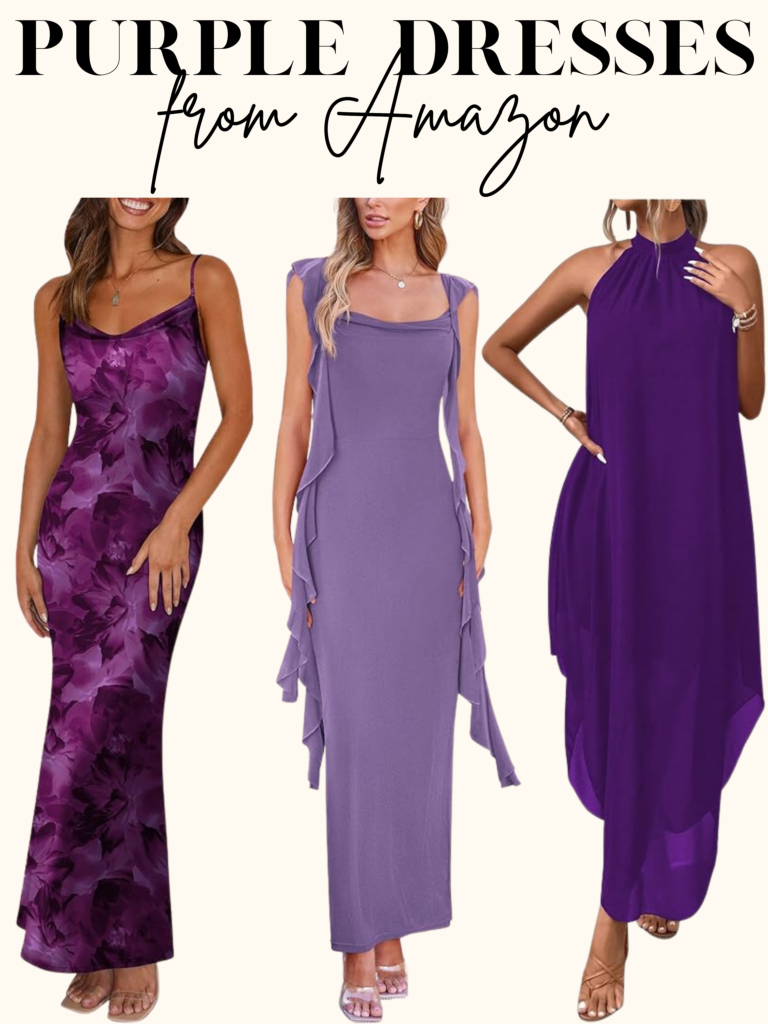purple dresses