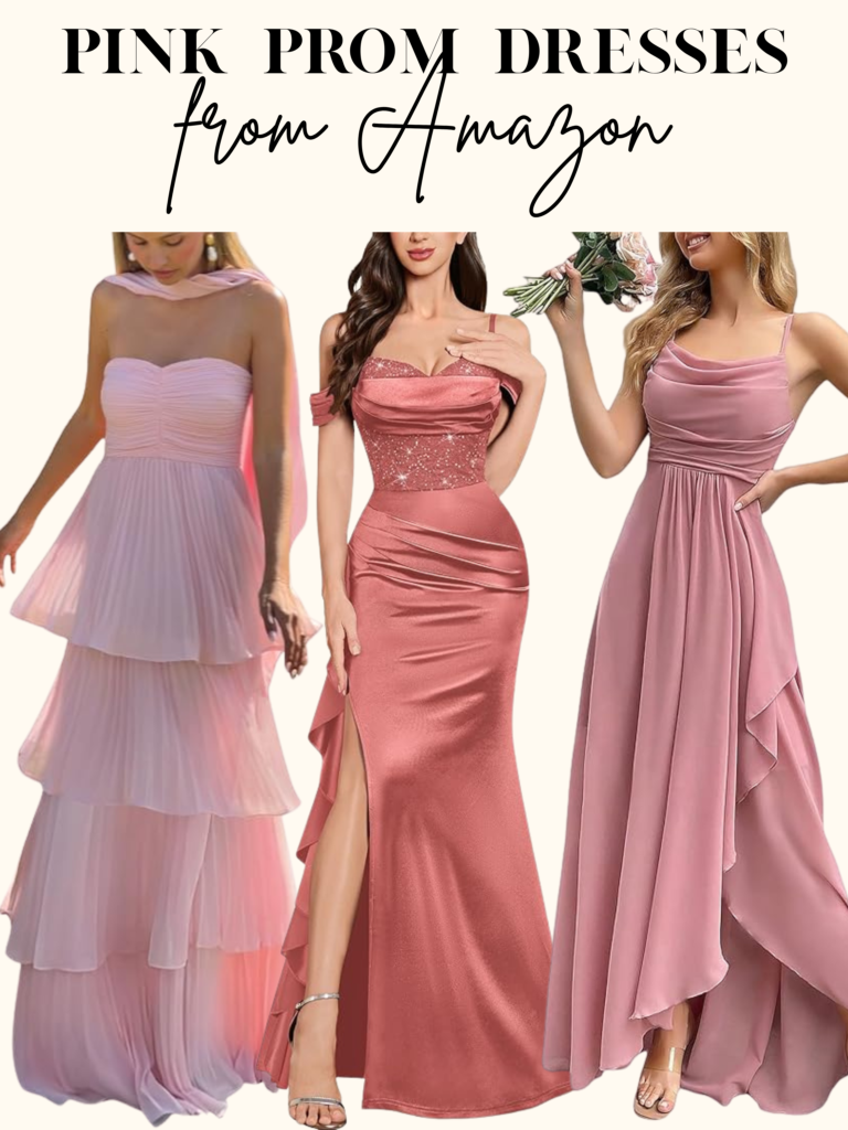 pink prom dresses