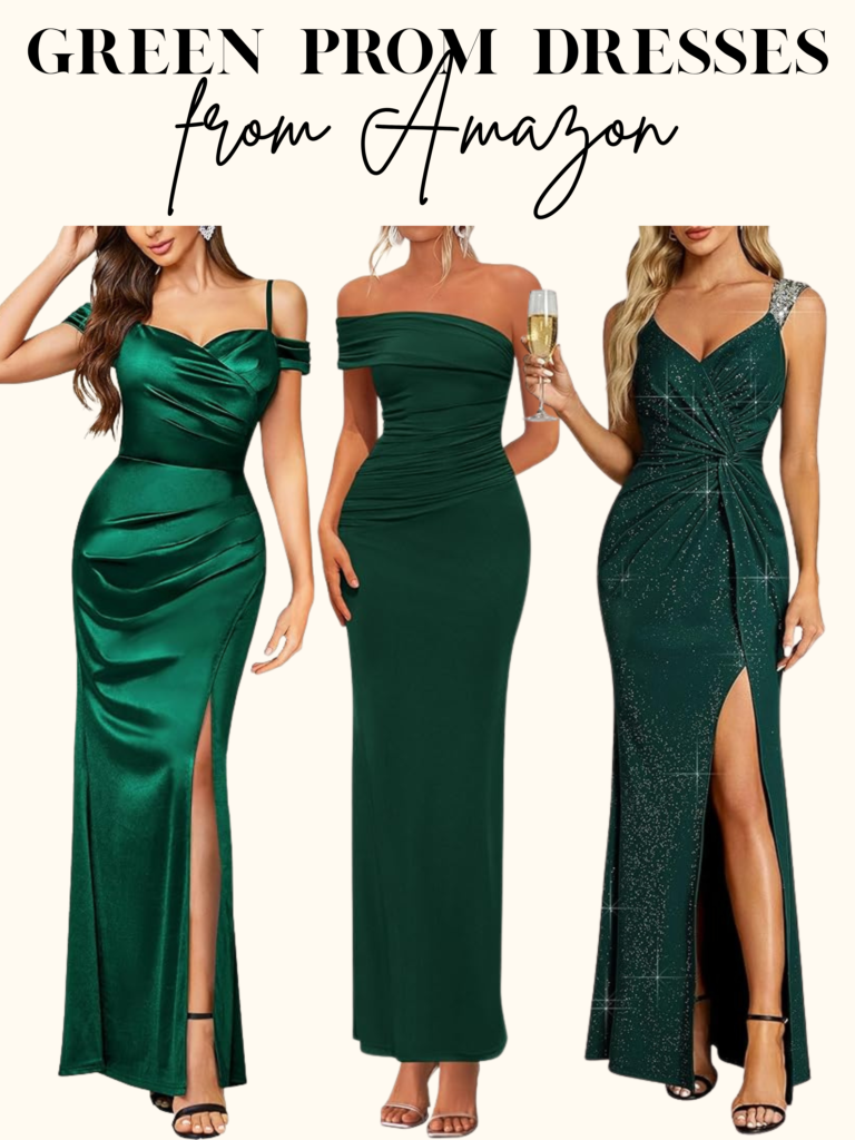 green prom dresses