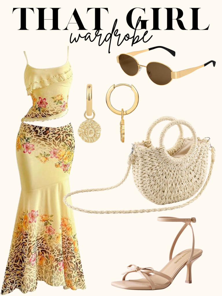 yellow two piece summer