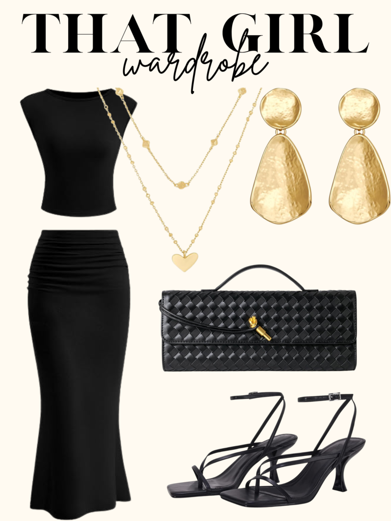 black summer two piece