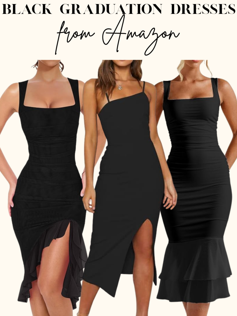black graduation dresses