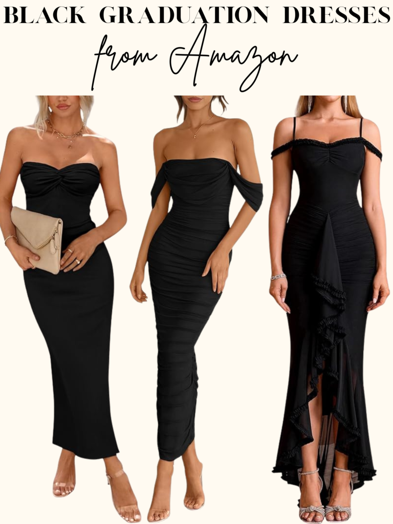 black graduation dresses