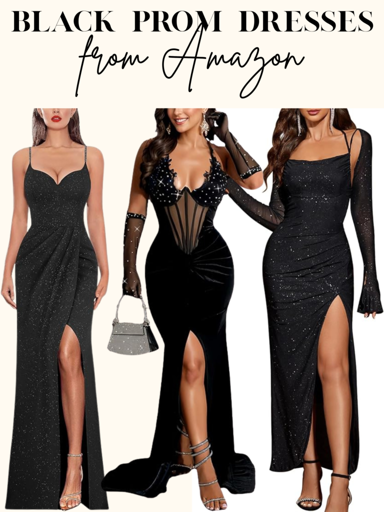 black prom dresses