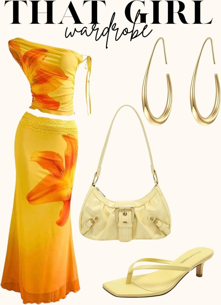 yellow outfit summer