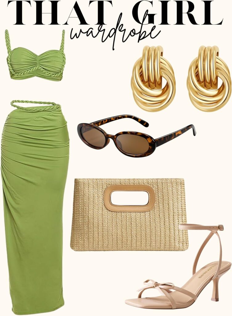 green summer outfit