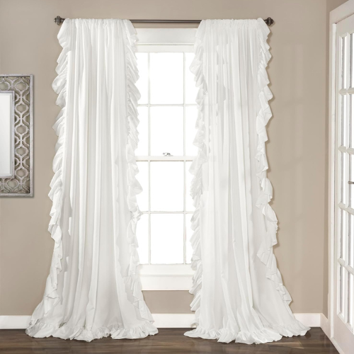white bedroom curtains